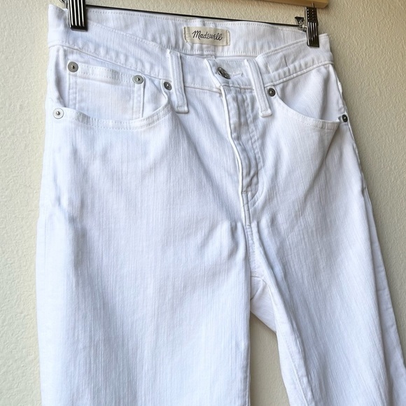 Madewell Cali Demi-Boot Jeans in Pure White Size 26T - Picture 5 of 16